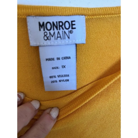 Monroe & Maine Tunic 1X Top Blouse Floral Stretchy Summer - Picture 3 of 6